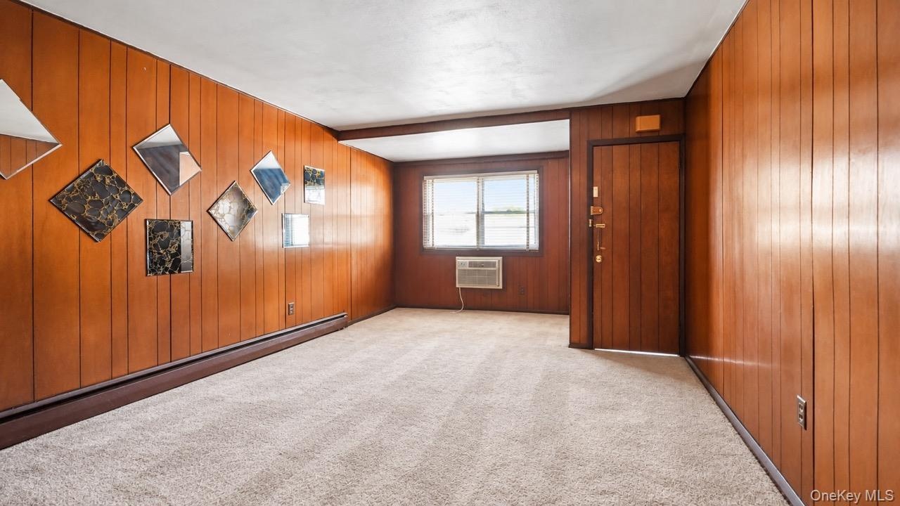 Wood paneling on walls