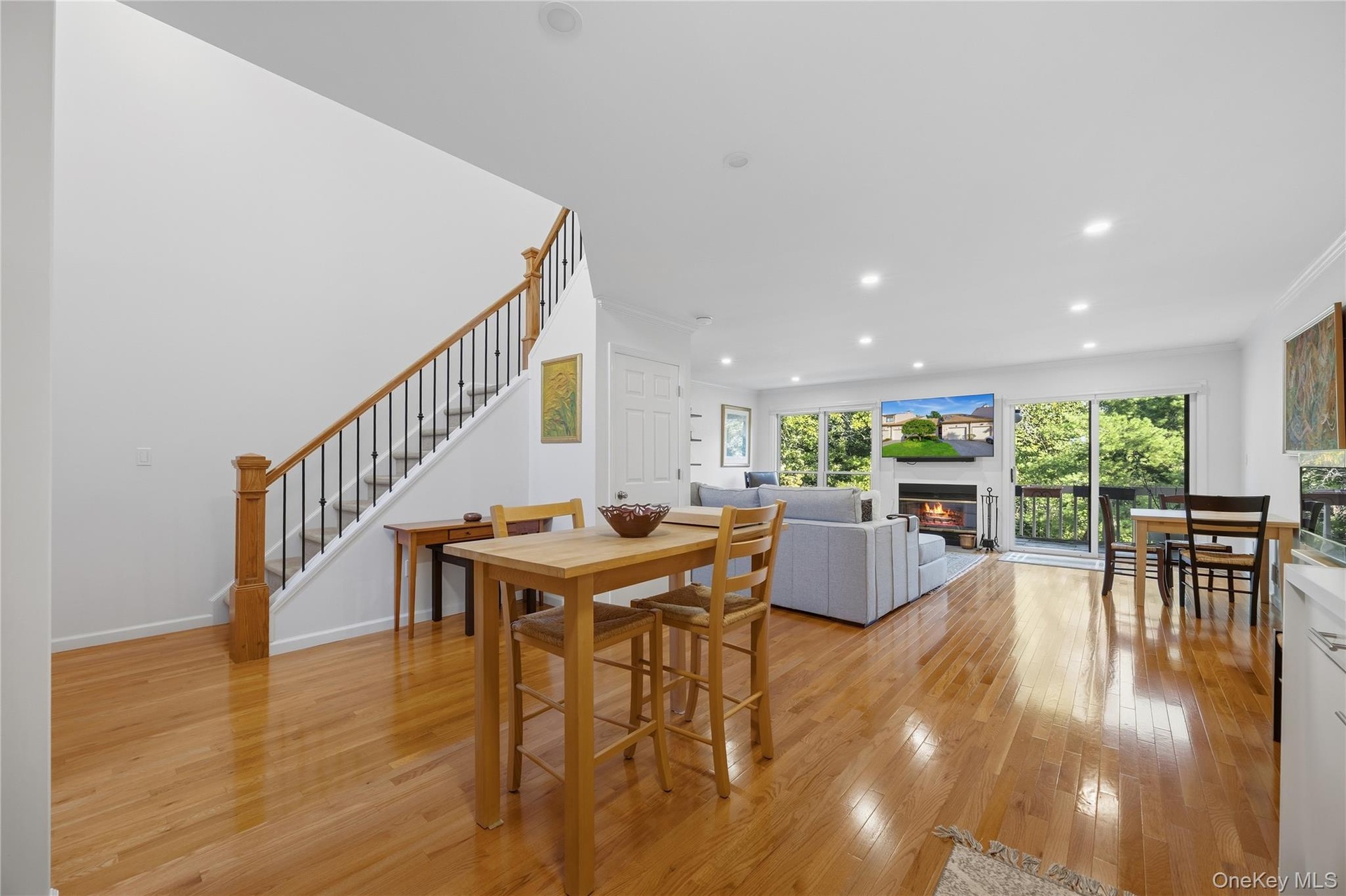 View from Kitchen into Living Room