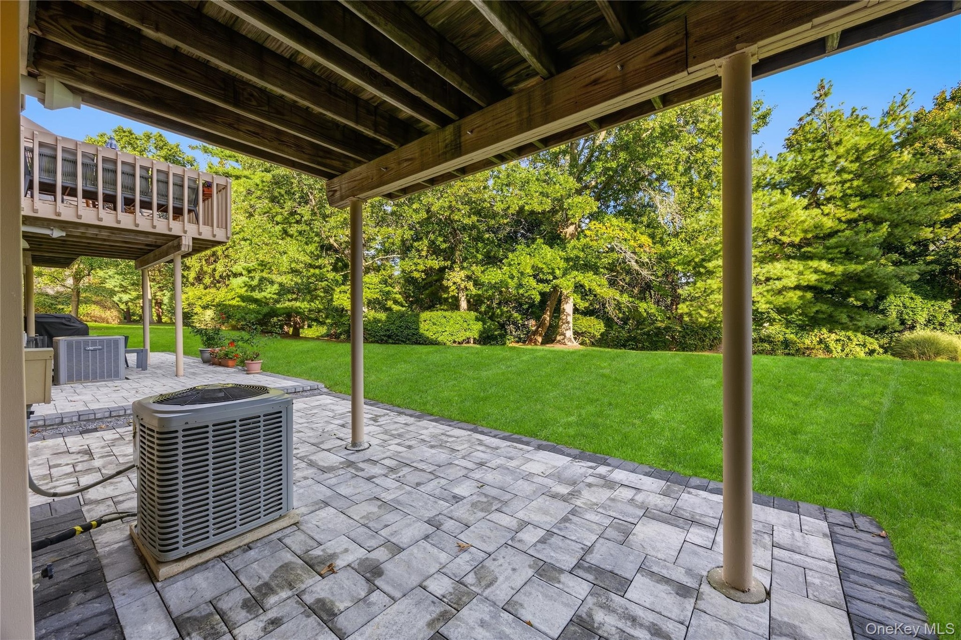 Enjoy sitting on the patio overlooking the yard