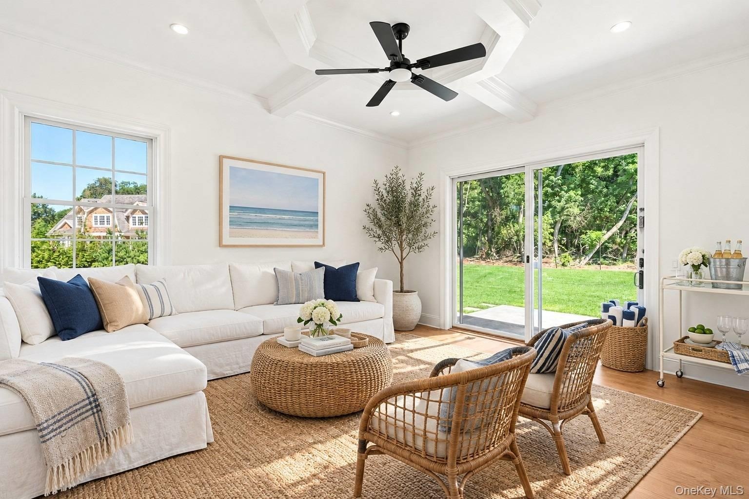 Virtually staged room