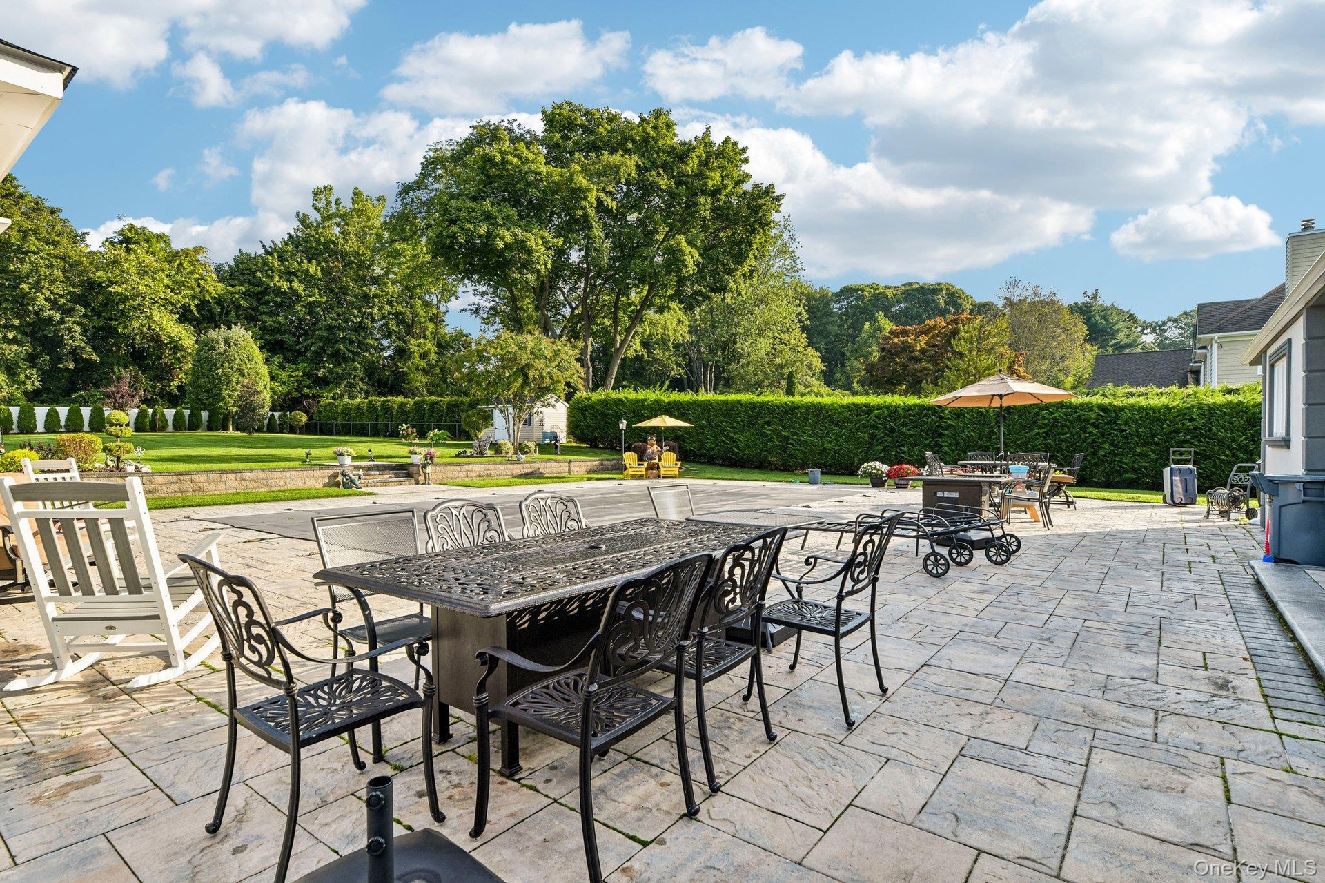 Extensive patio