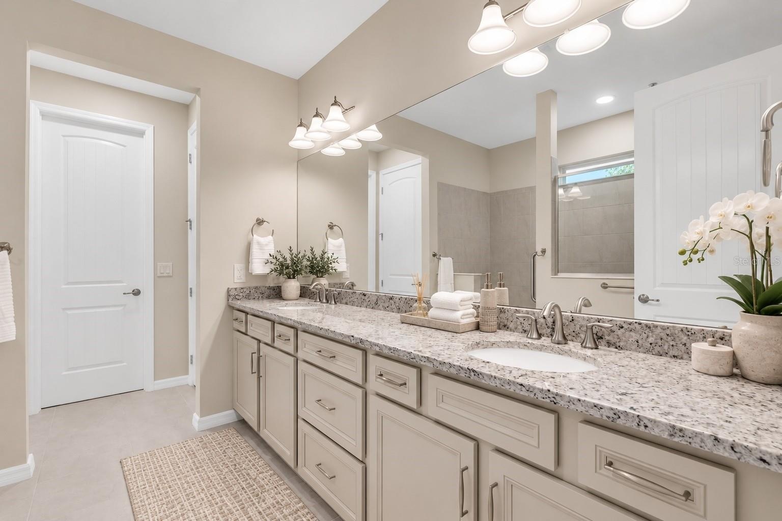 Bathroom with double vanity