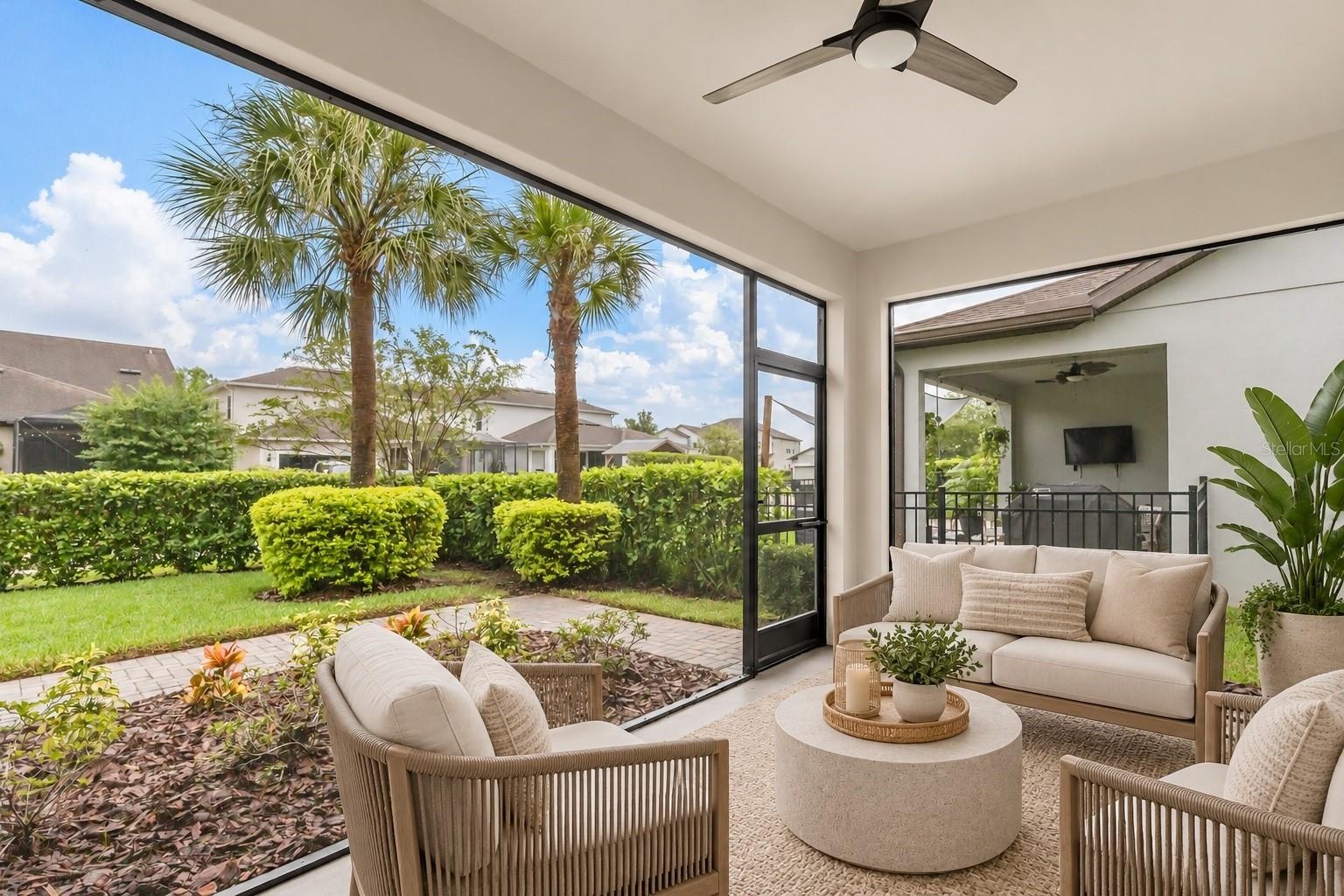 Screened lanai