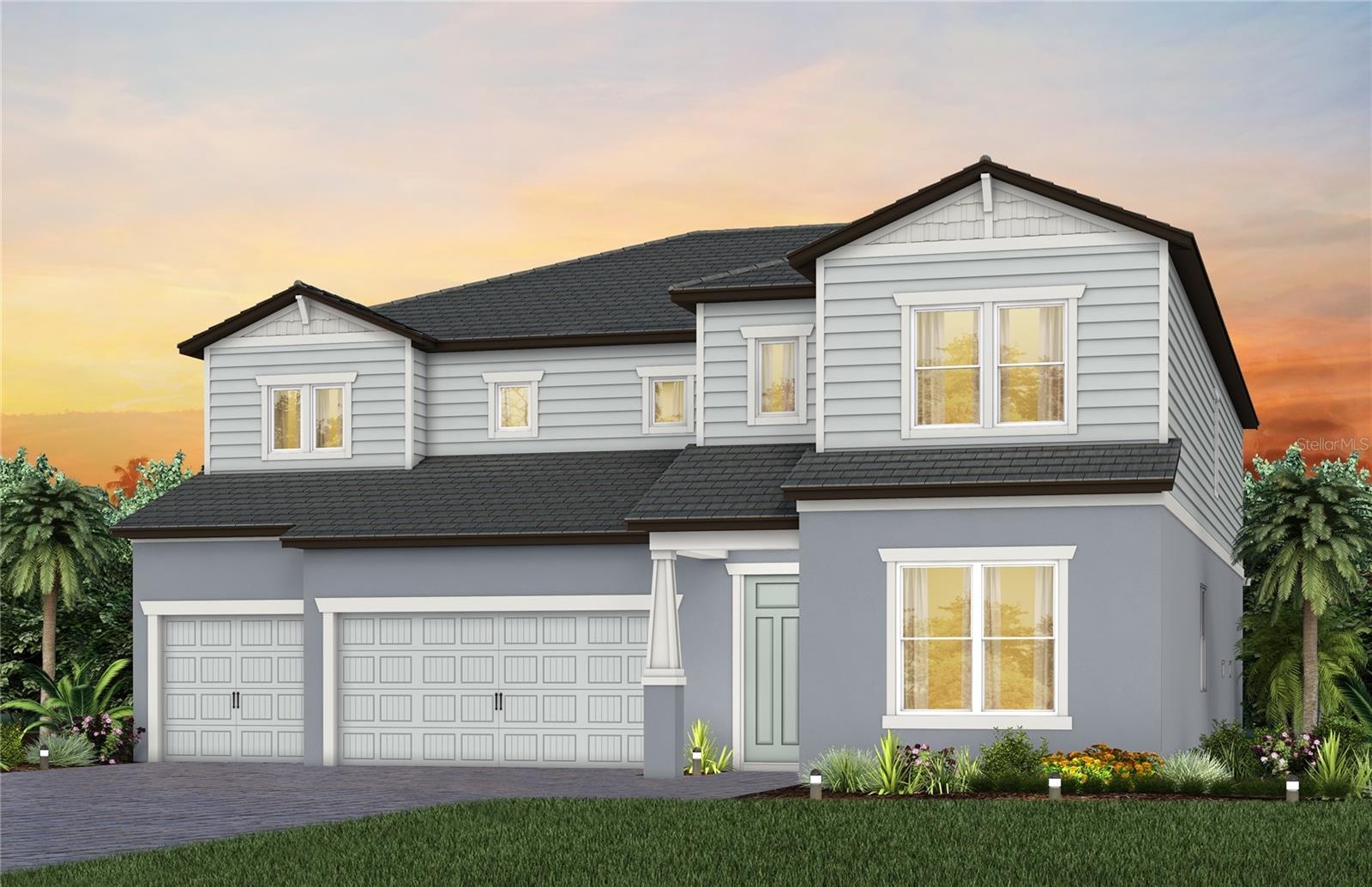 Exterior Rendering, Elevation C1