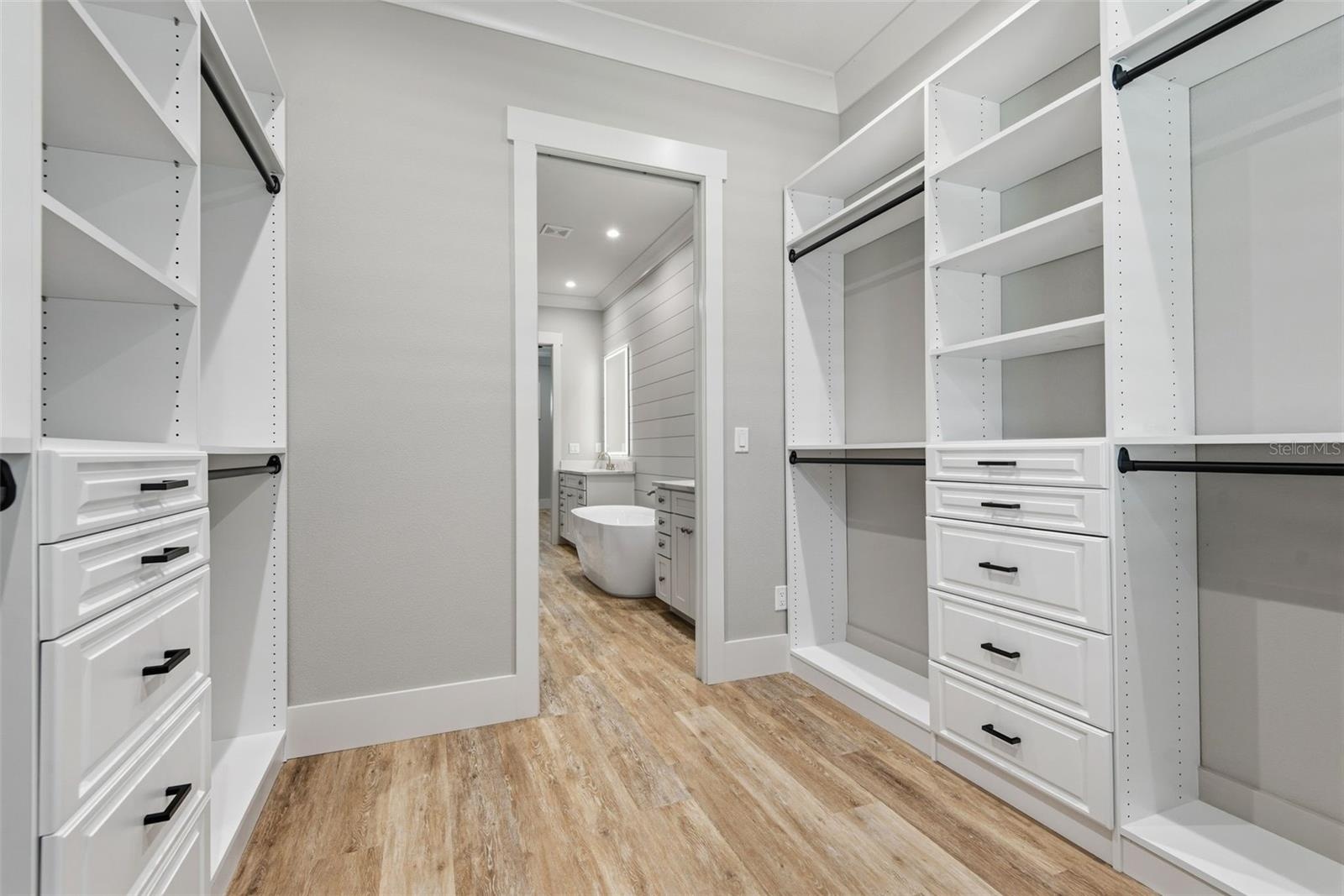 Primary double closet
