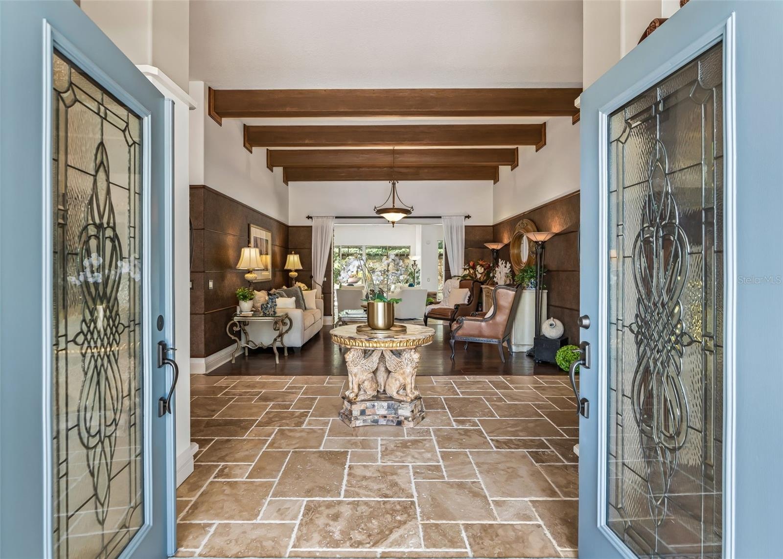 Leaded Glass Double Entry