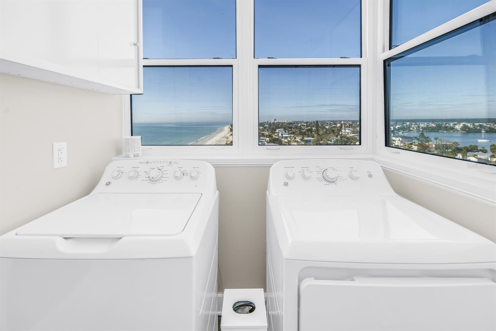 Laundry Room Capturing Wraparound Views
