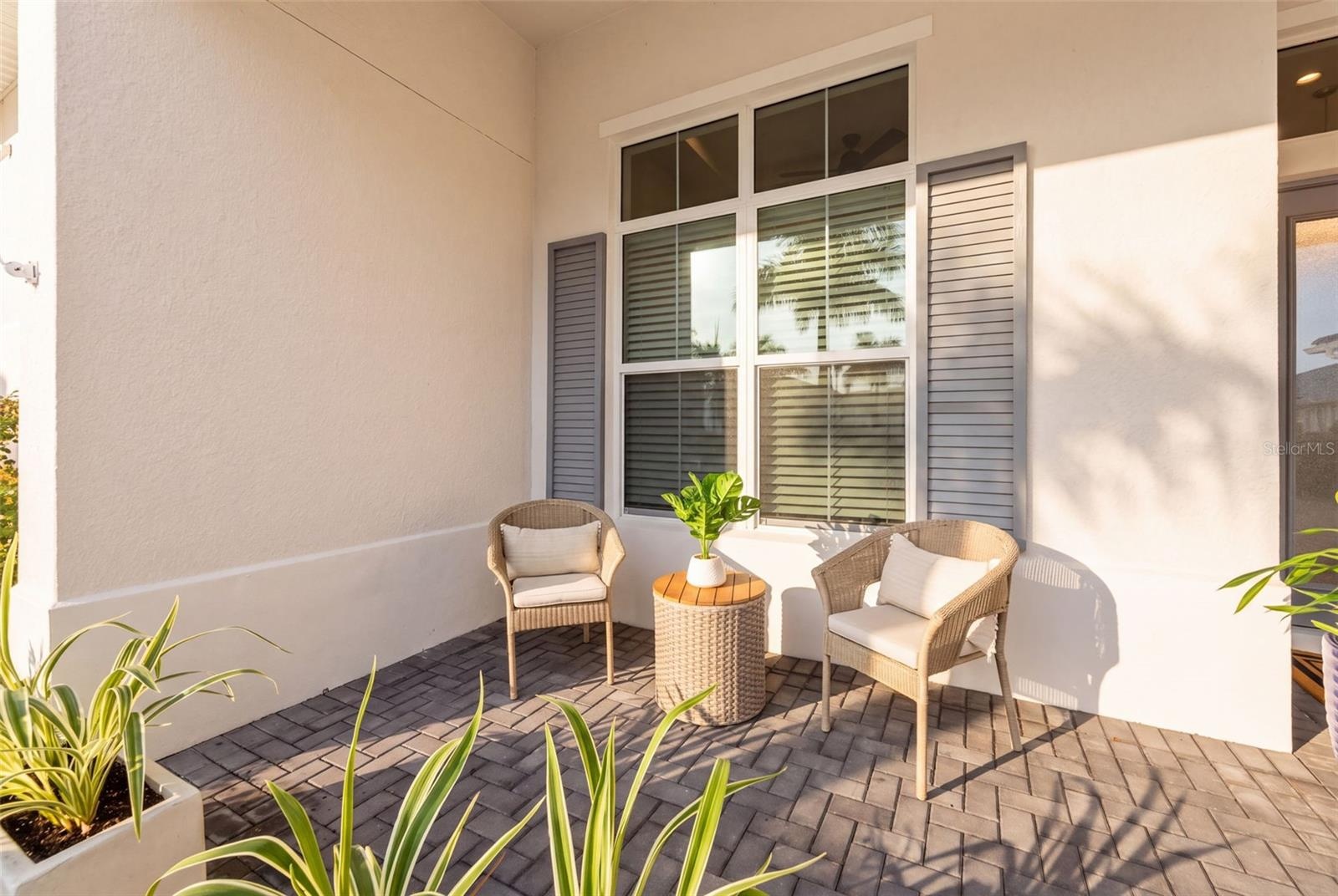 Covered Seating Area