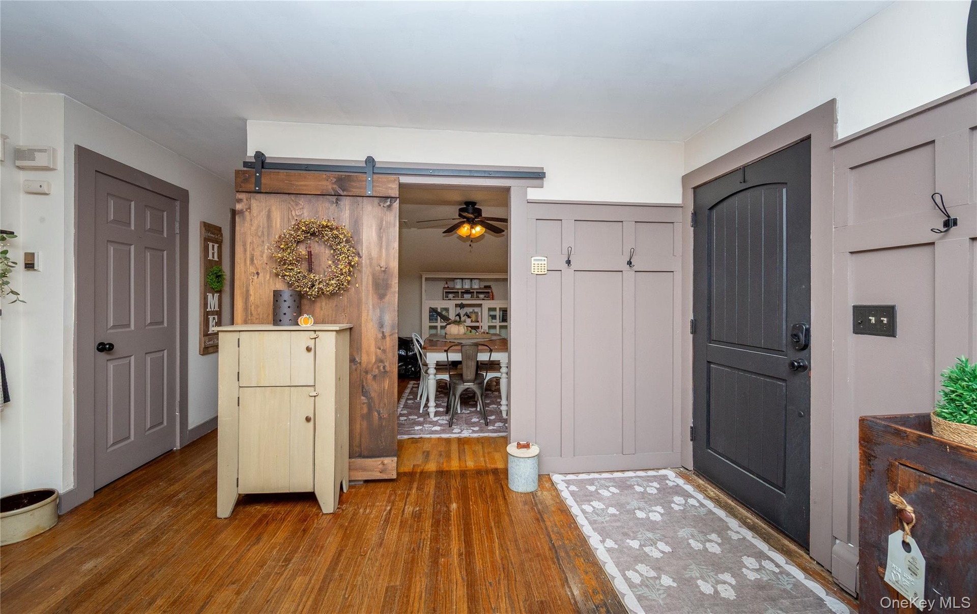 View into the dining room.