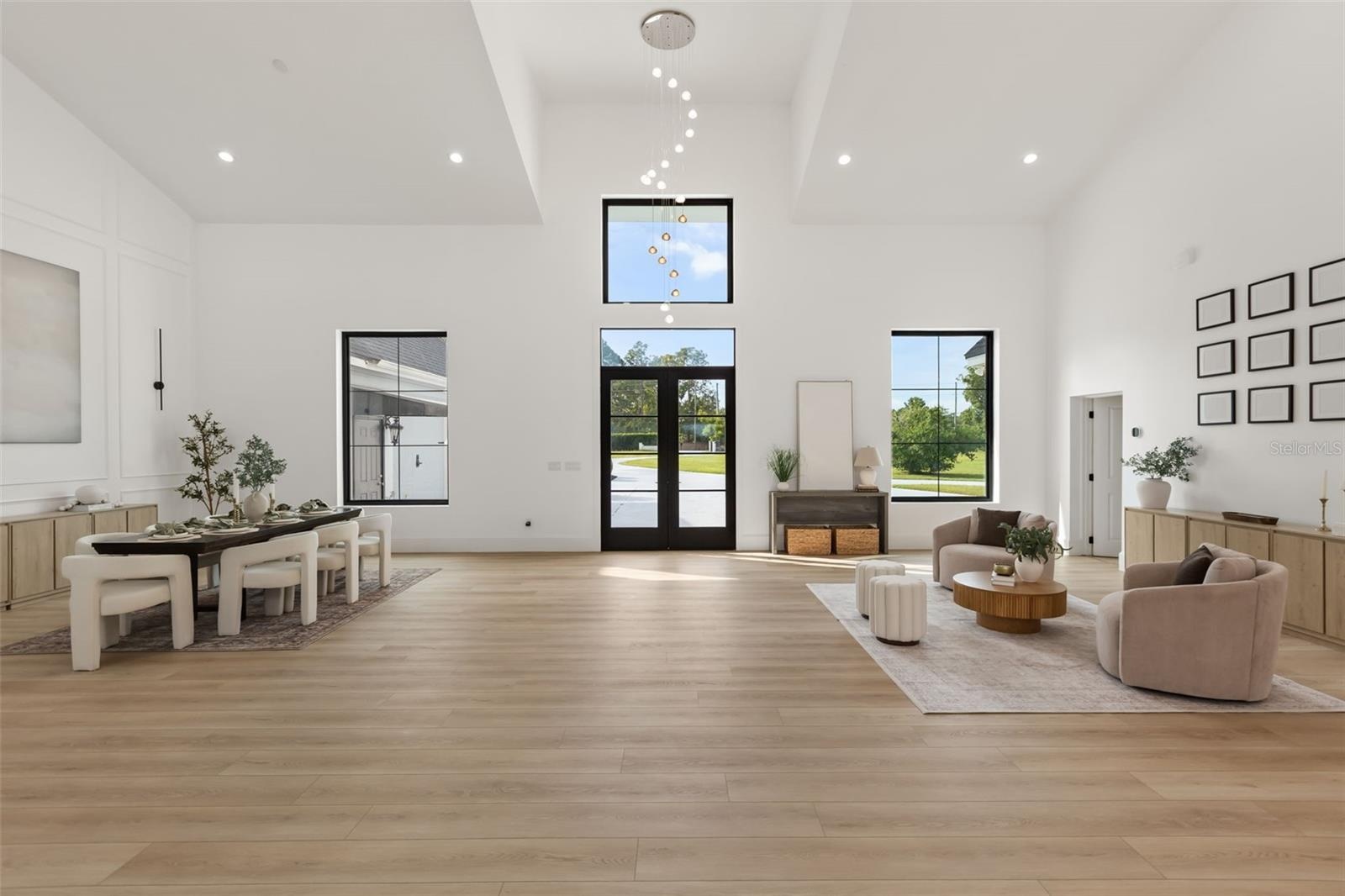 Entry with Dining and Sitting Areas