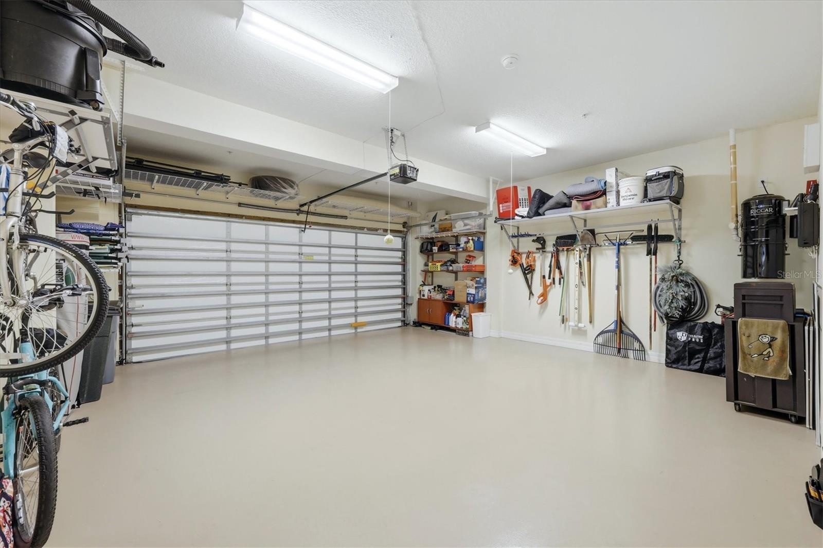 Garage with Epoxy Flooring