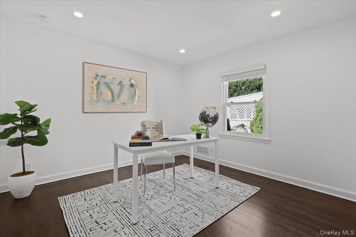 First floor room can be office or bedroom.