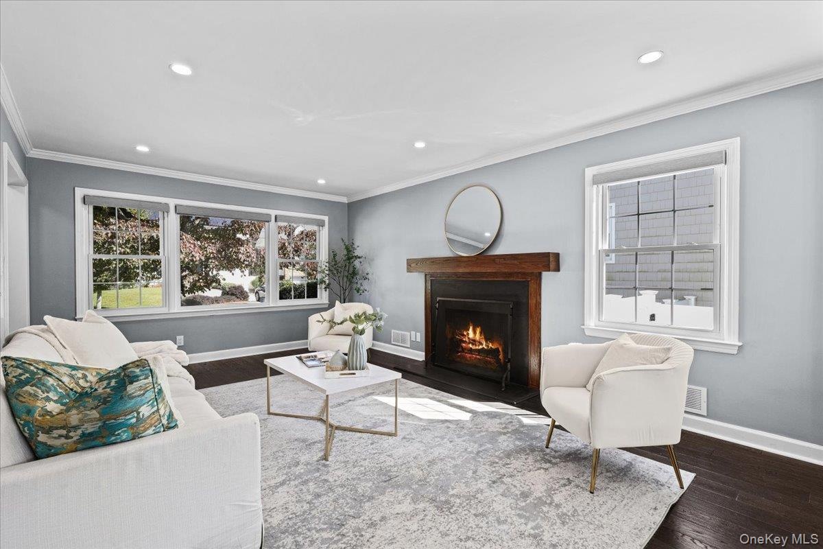 Wood-burning fireplace