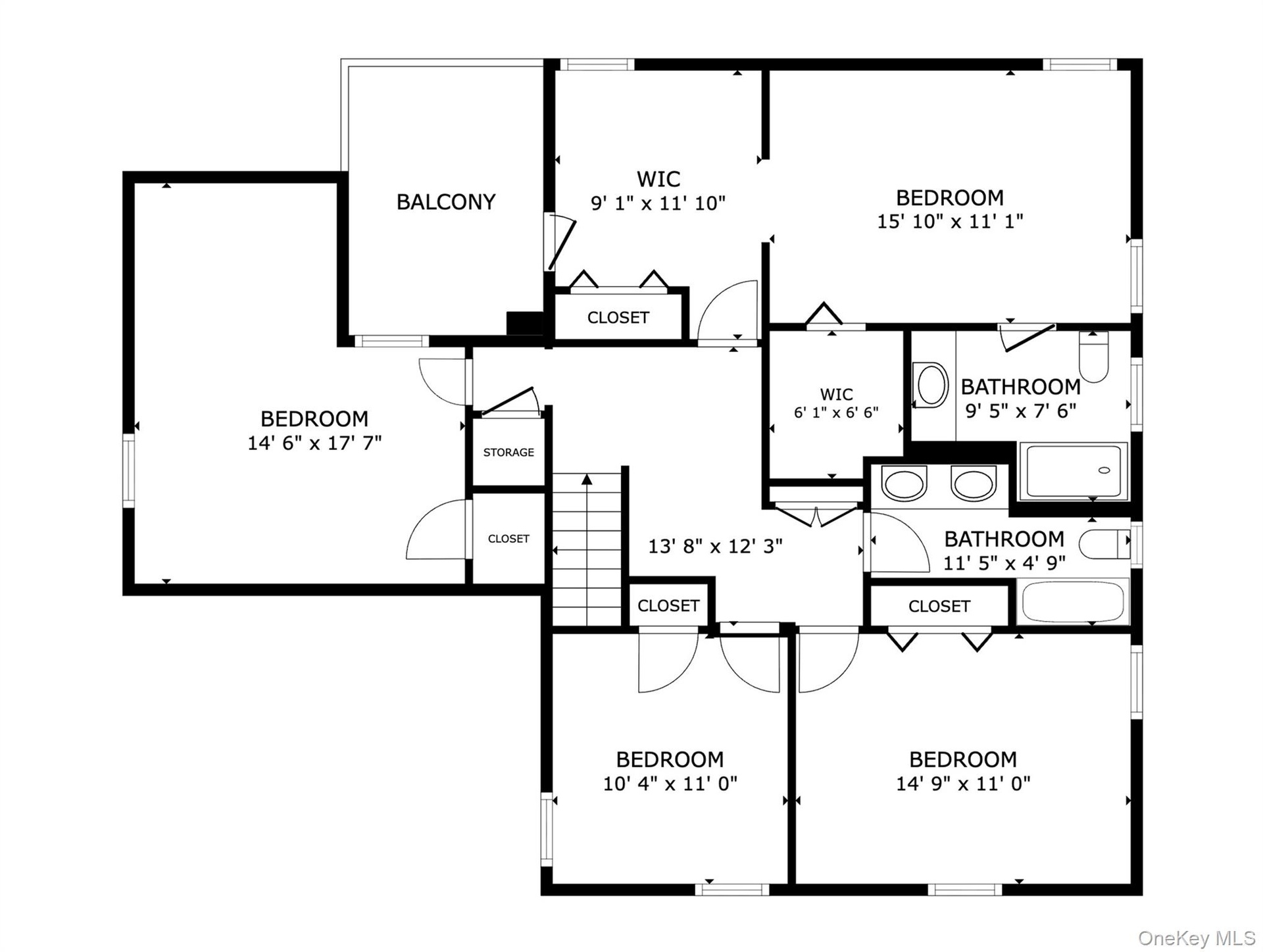 second floor plan