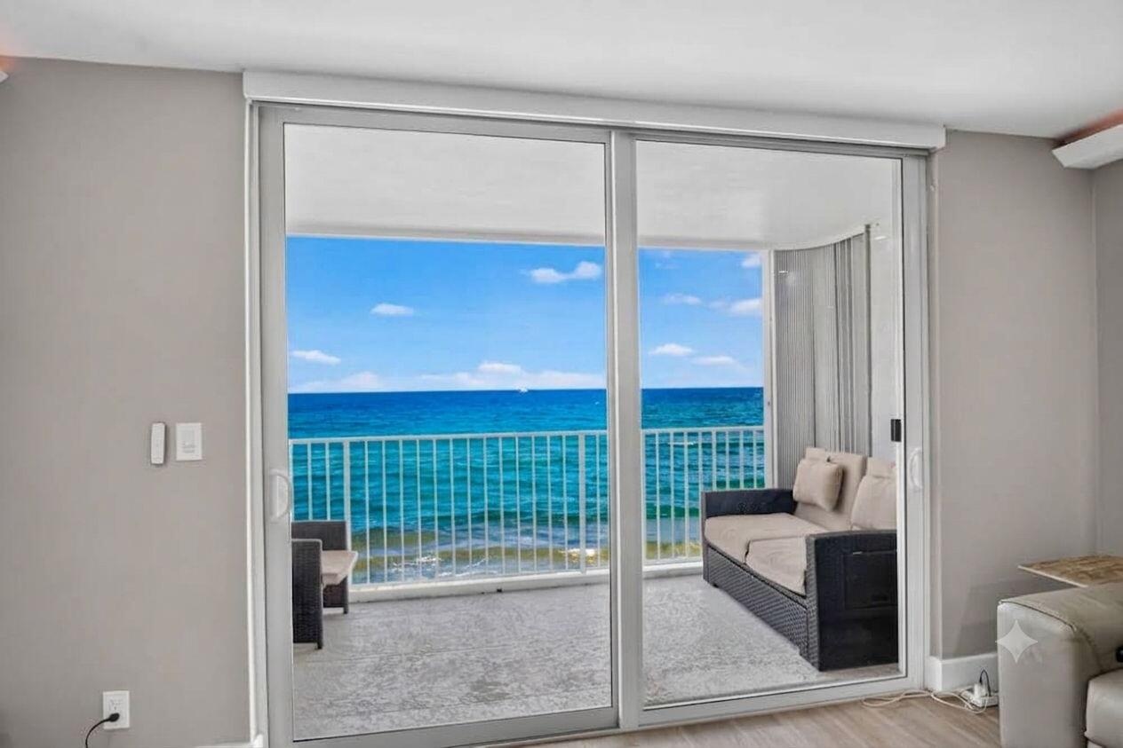 Direct Ocean View from Living room Balcony.