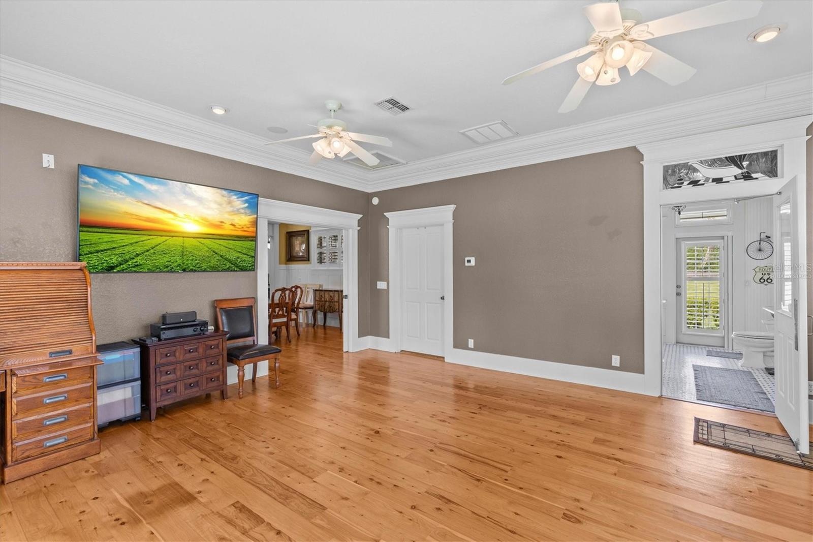 One of the Primary Bedroom Suites Virtually Staged