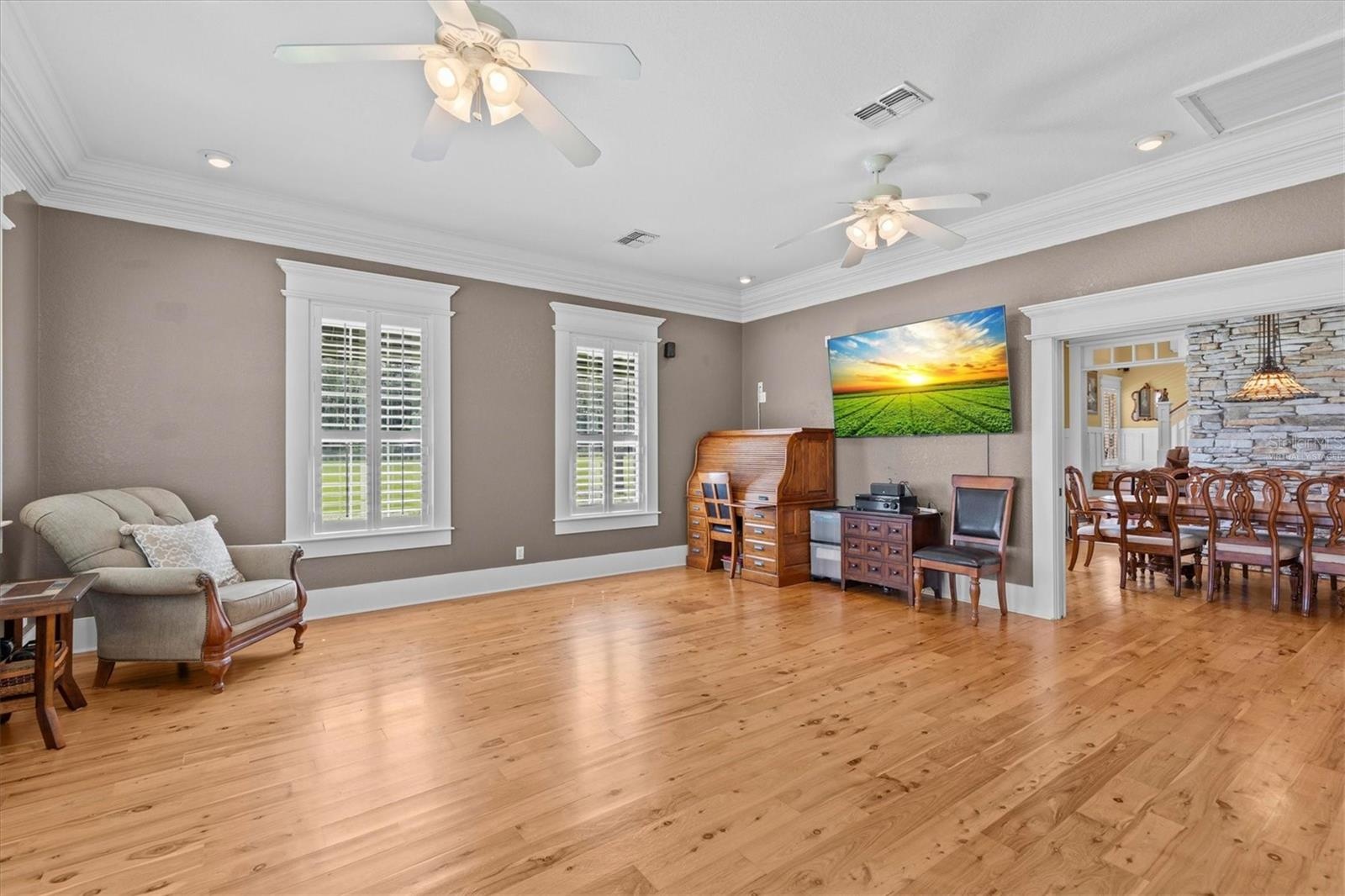 One of the Primary Bedroom Suites Virtually Staged