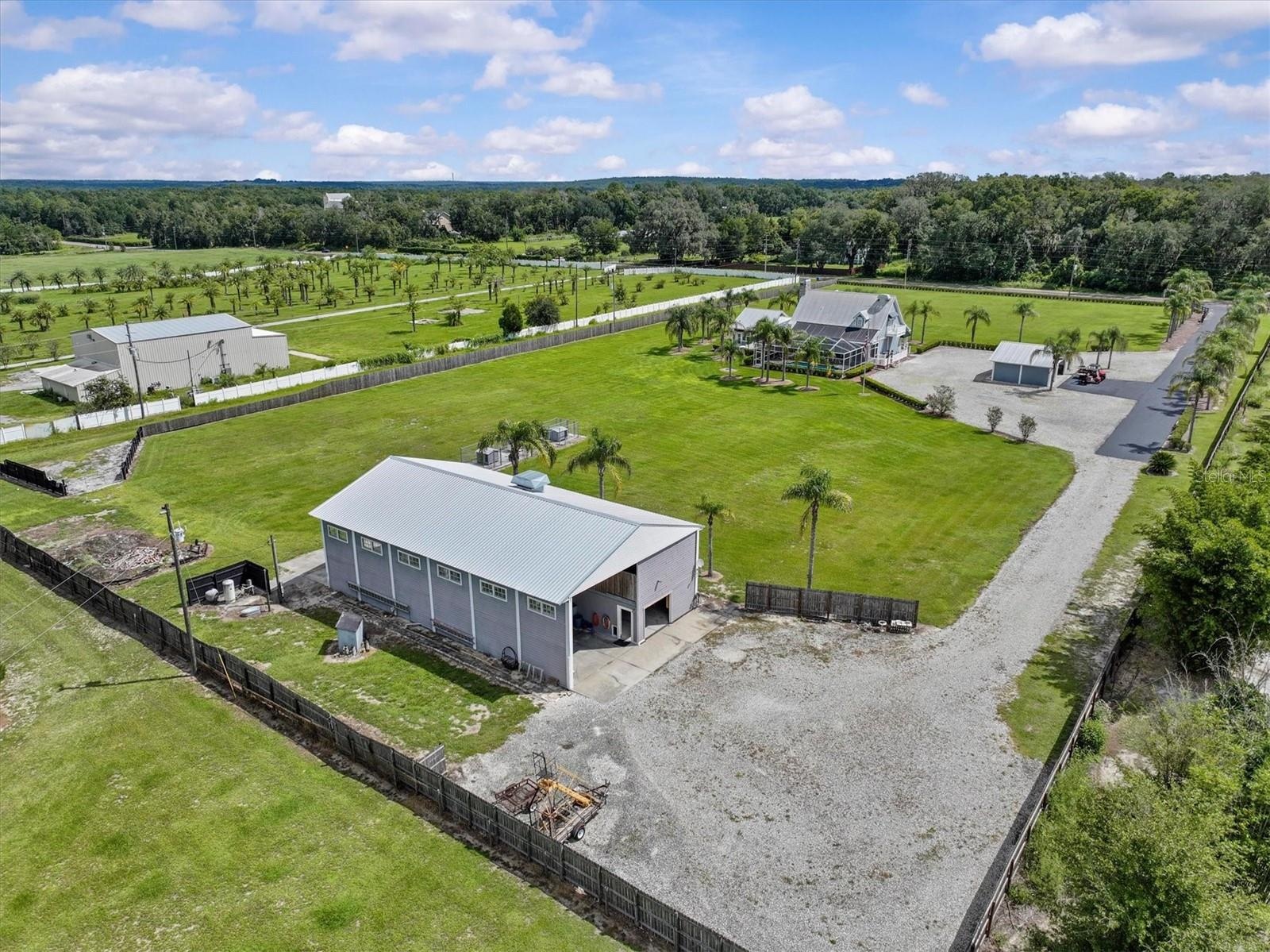 Aerial of RV Barn