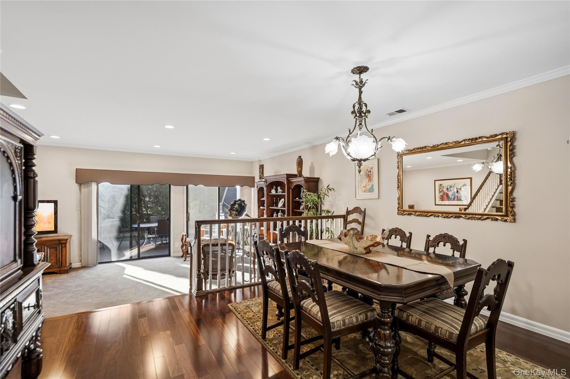 The Warm Oak Floors Continue In The Spacious Dining Room!