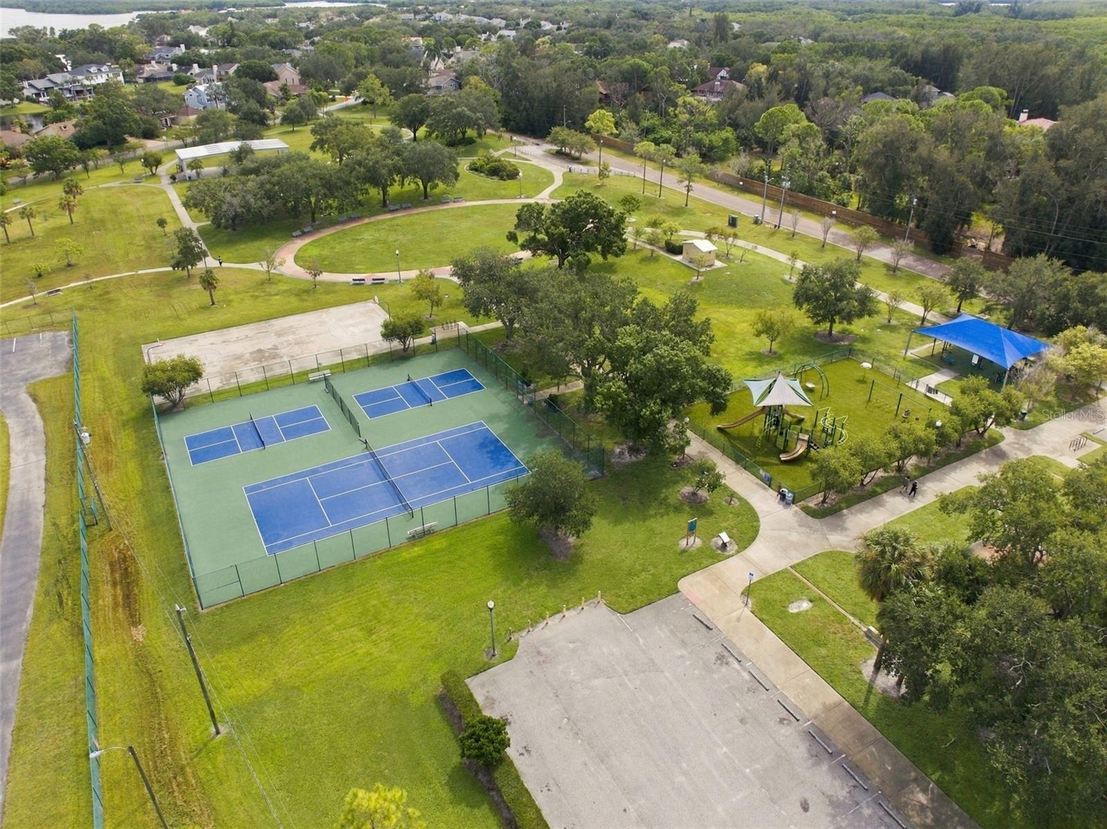 Riviera Bay Park, right around the corner! Tennis, Pickleball, Basketball courts