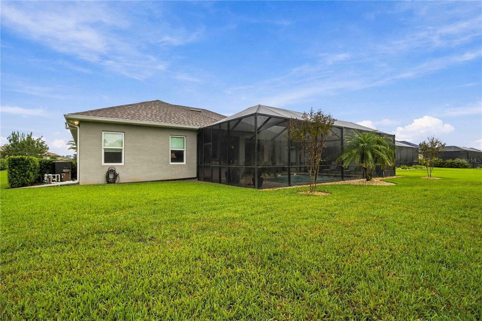 Large Backyard with Preserve Views
