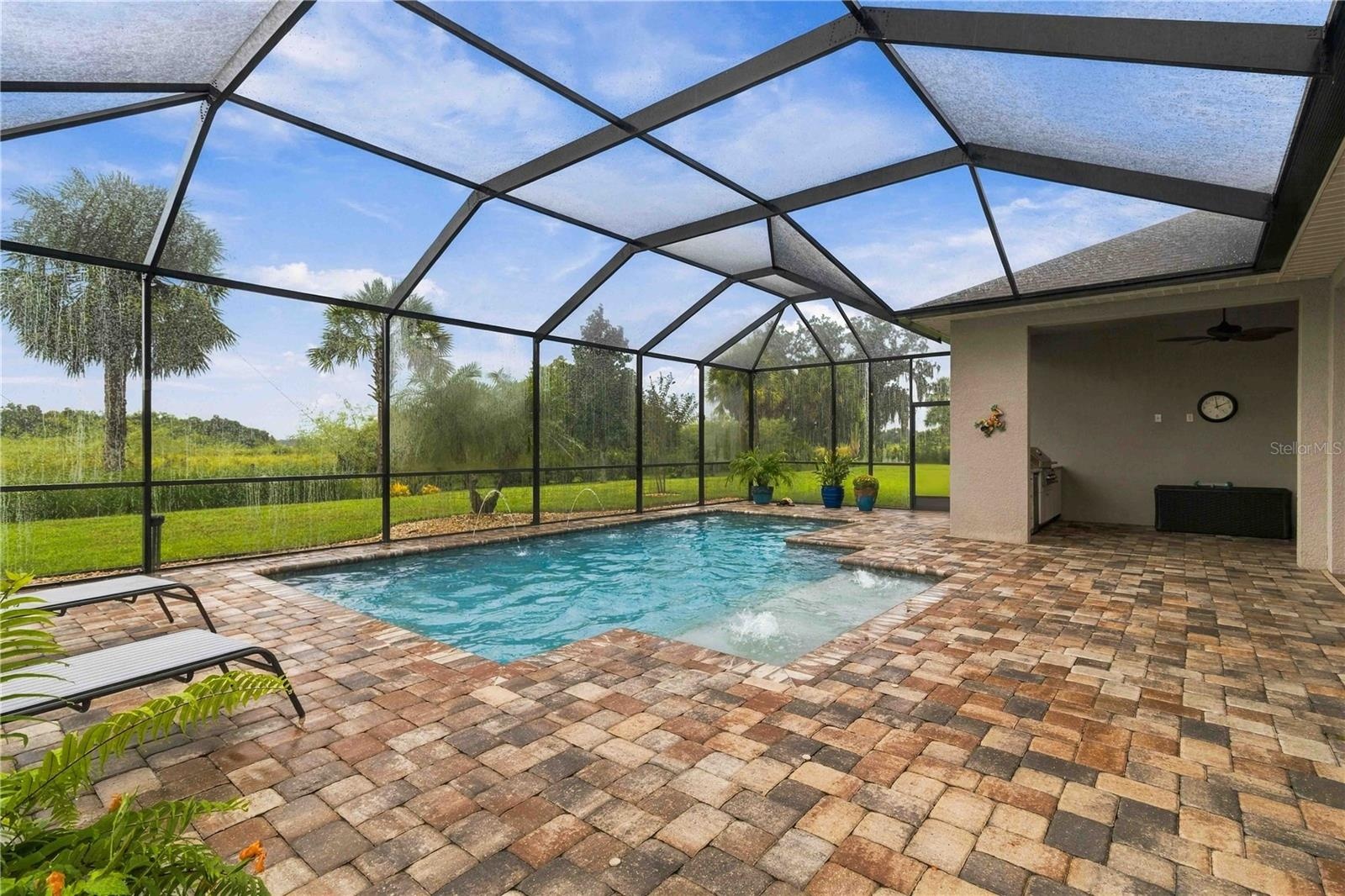 Beautiful Paver Pool Deck