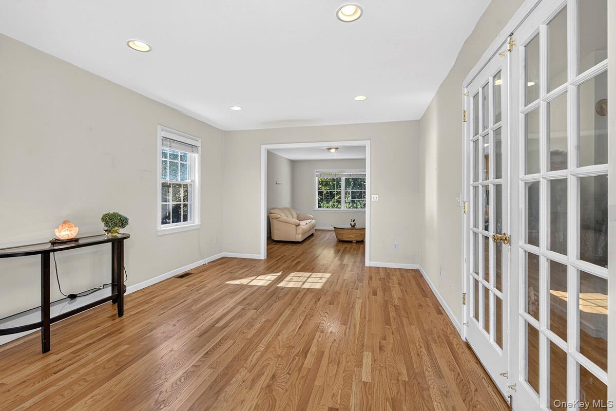 Family room with Hardwood Floors