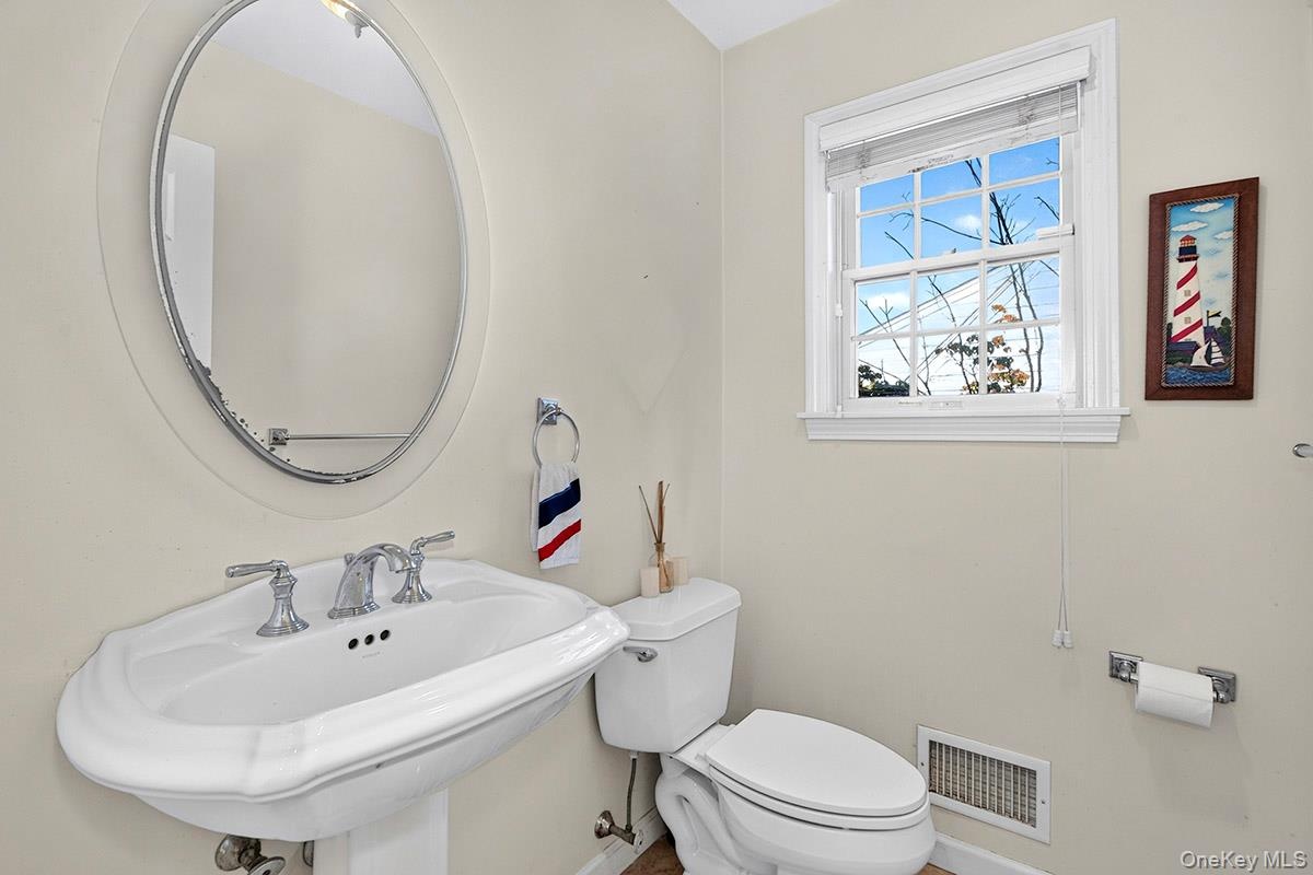 First level powder room.