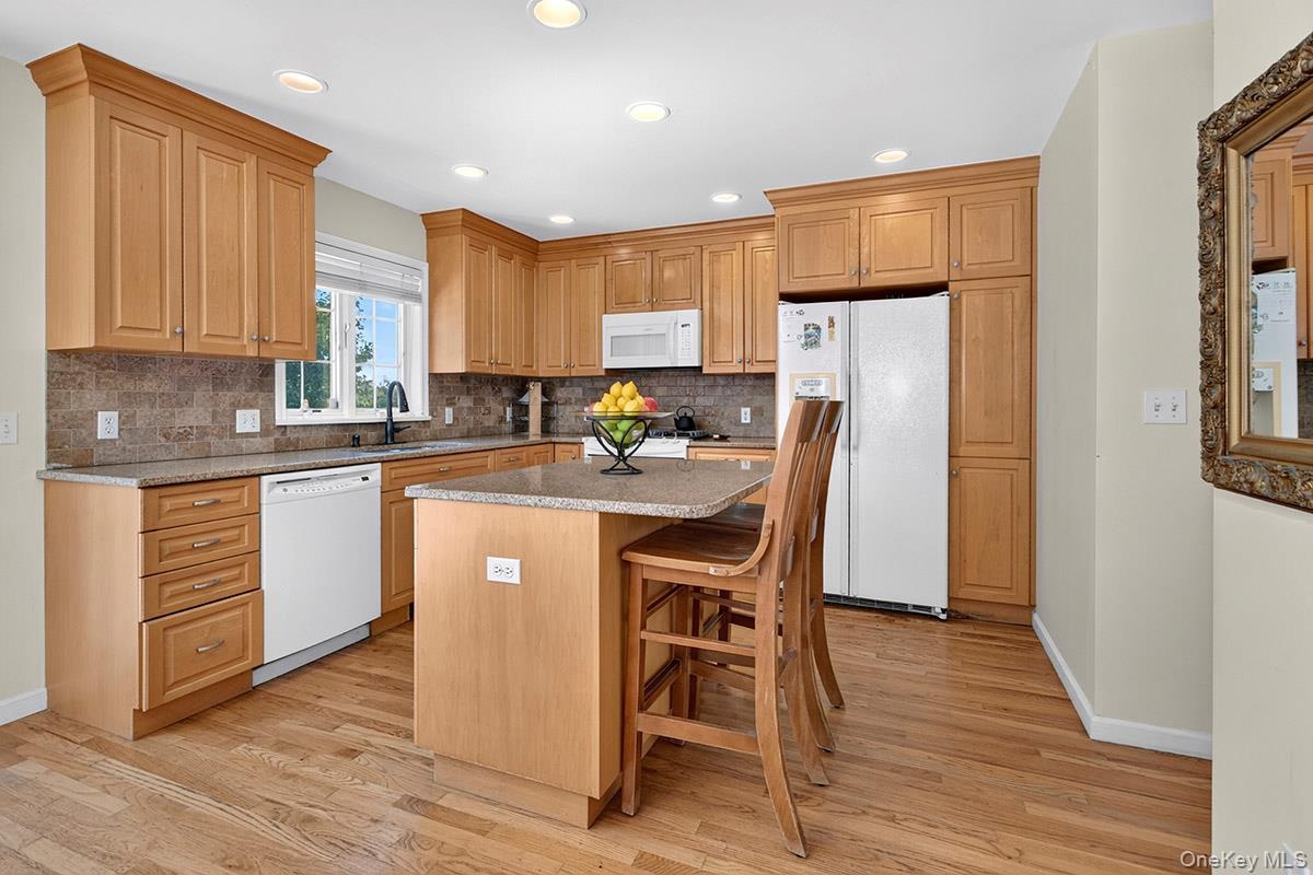 Spacious eat-in kitchen.