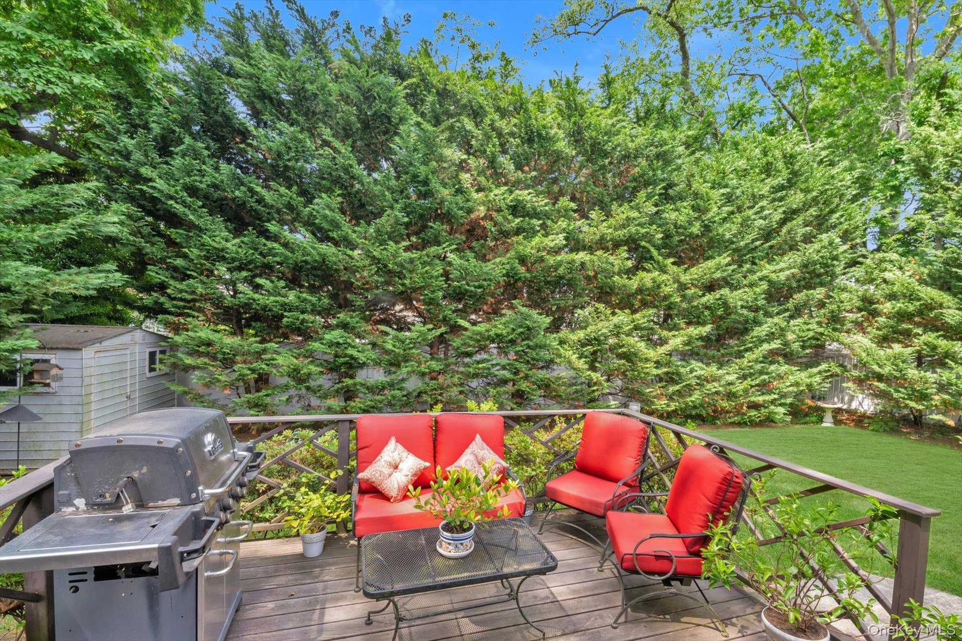 Outdoor dining area