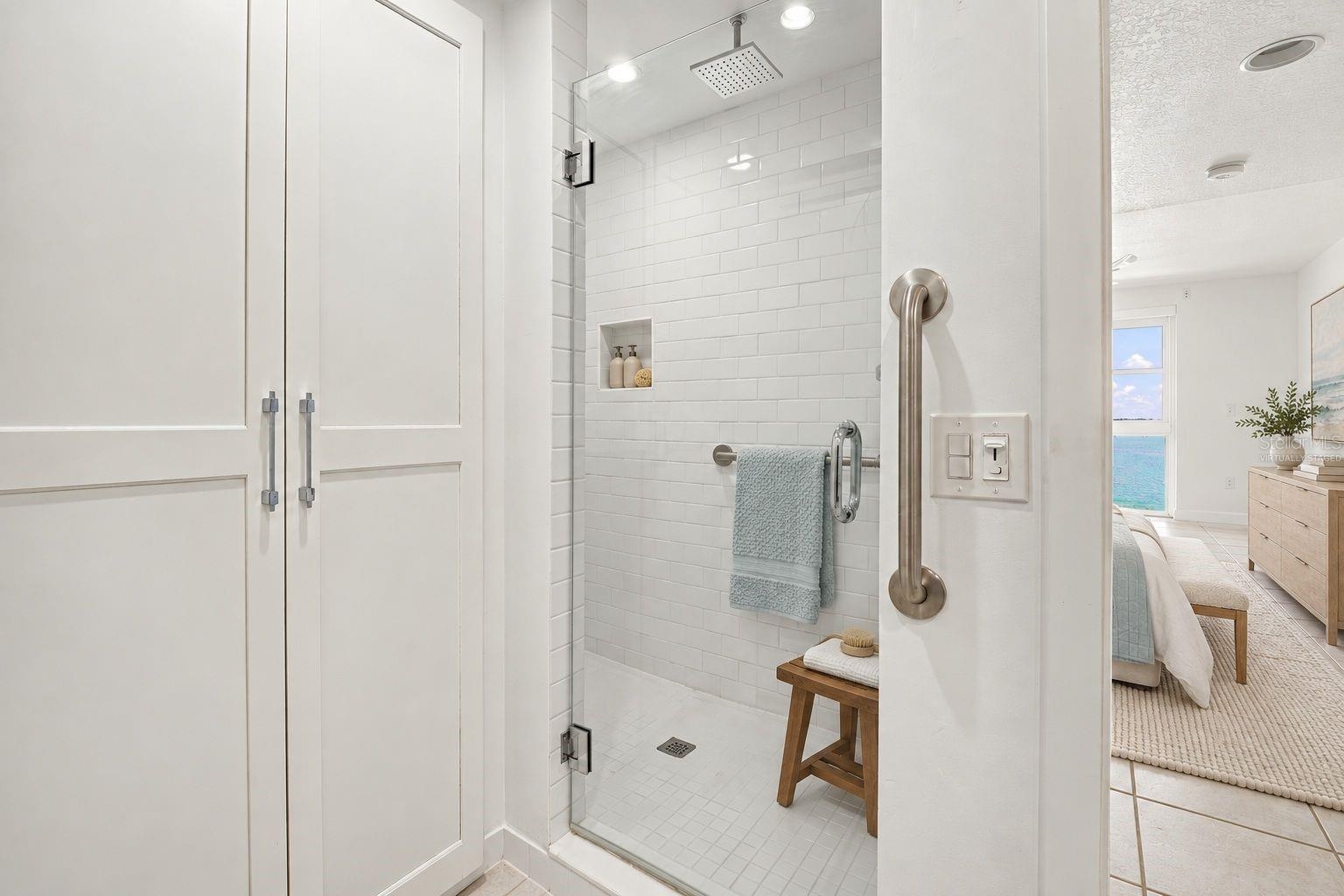 Primary Bathroom Virtually Staged