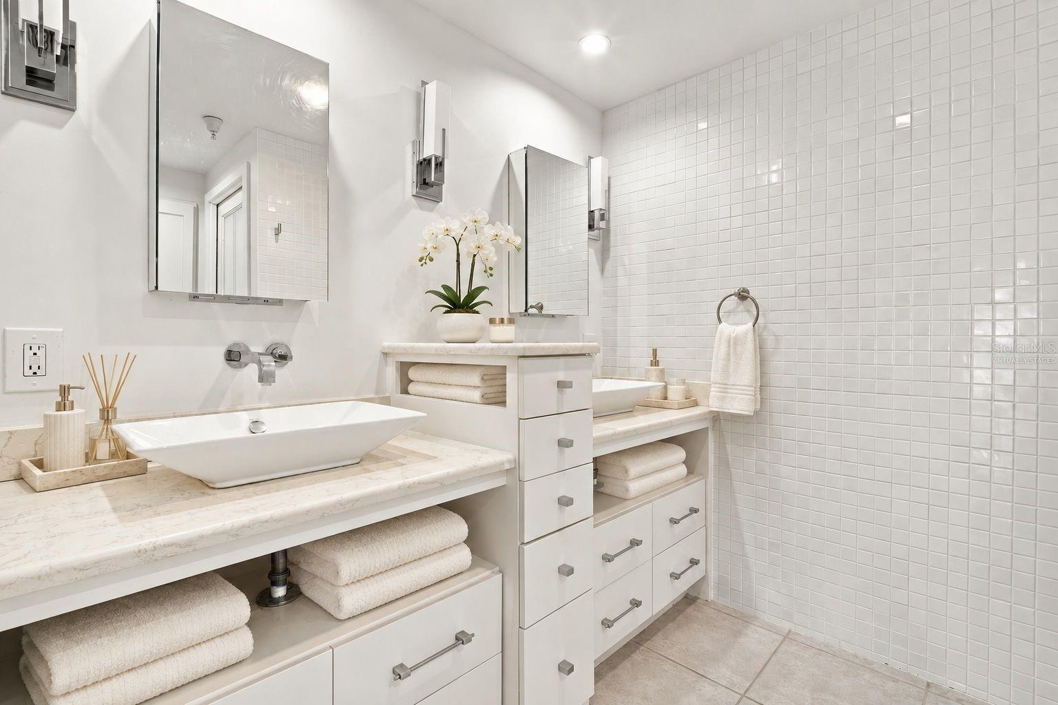 Primary Bathroom virtually staged