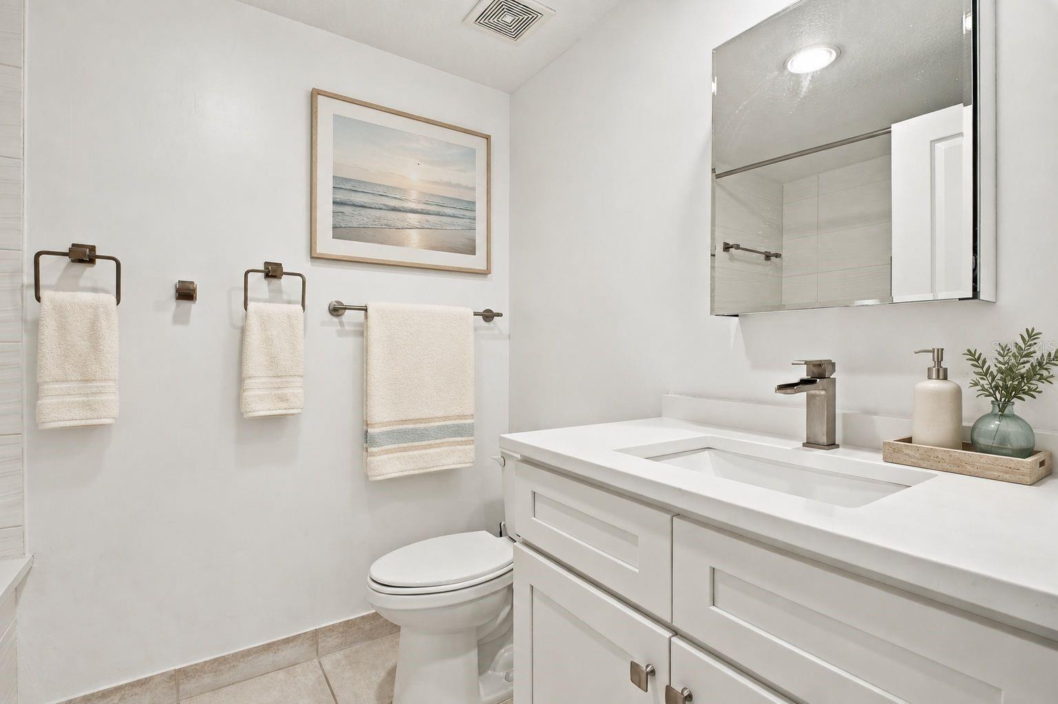 2nd Bathroom virtually staged