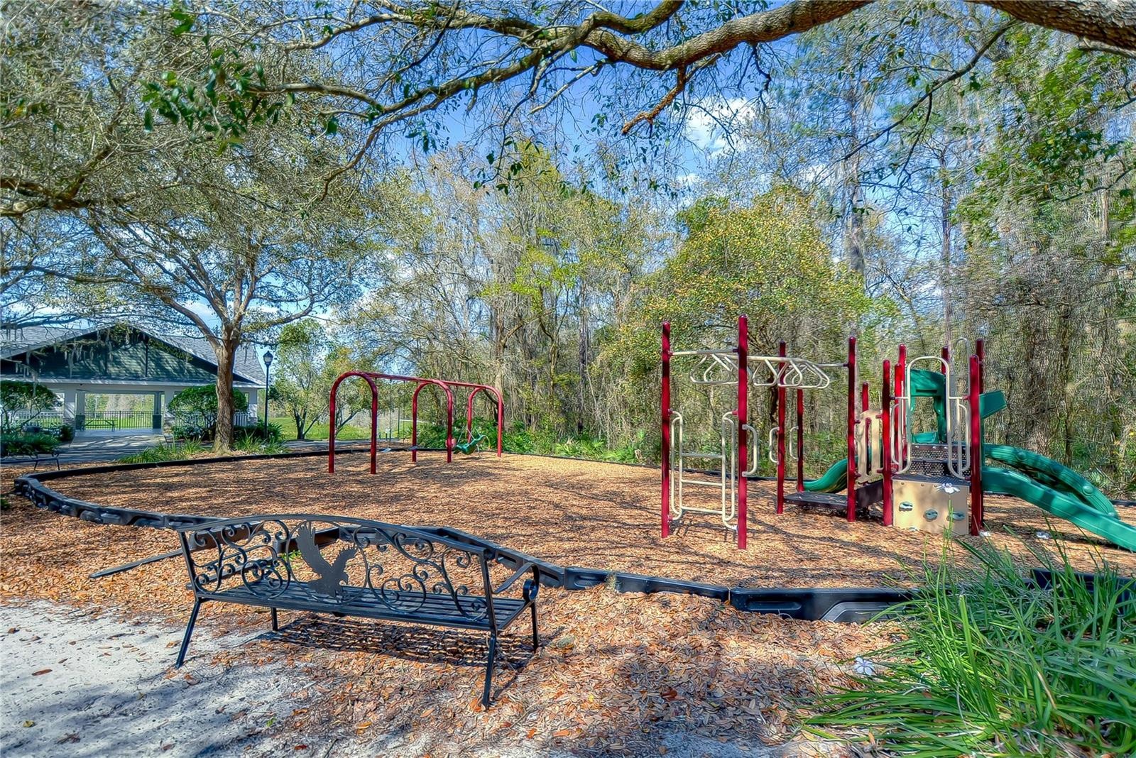 Neighborhood playgrounds offer outdoor activities for families.