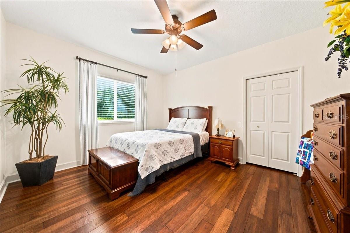 Secondary bedrooms feature a modified layout in place of the builder's standard Jack-and-Jill configuration.