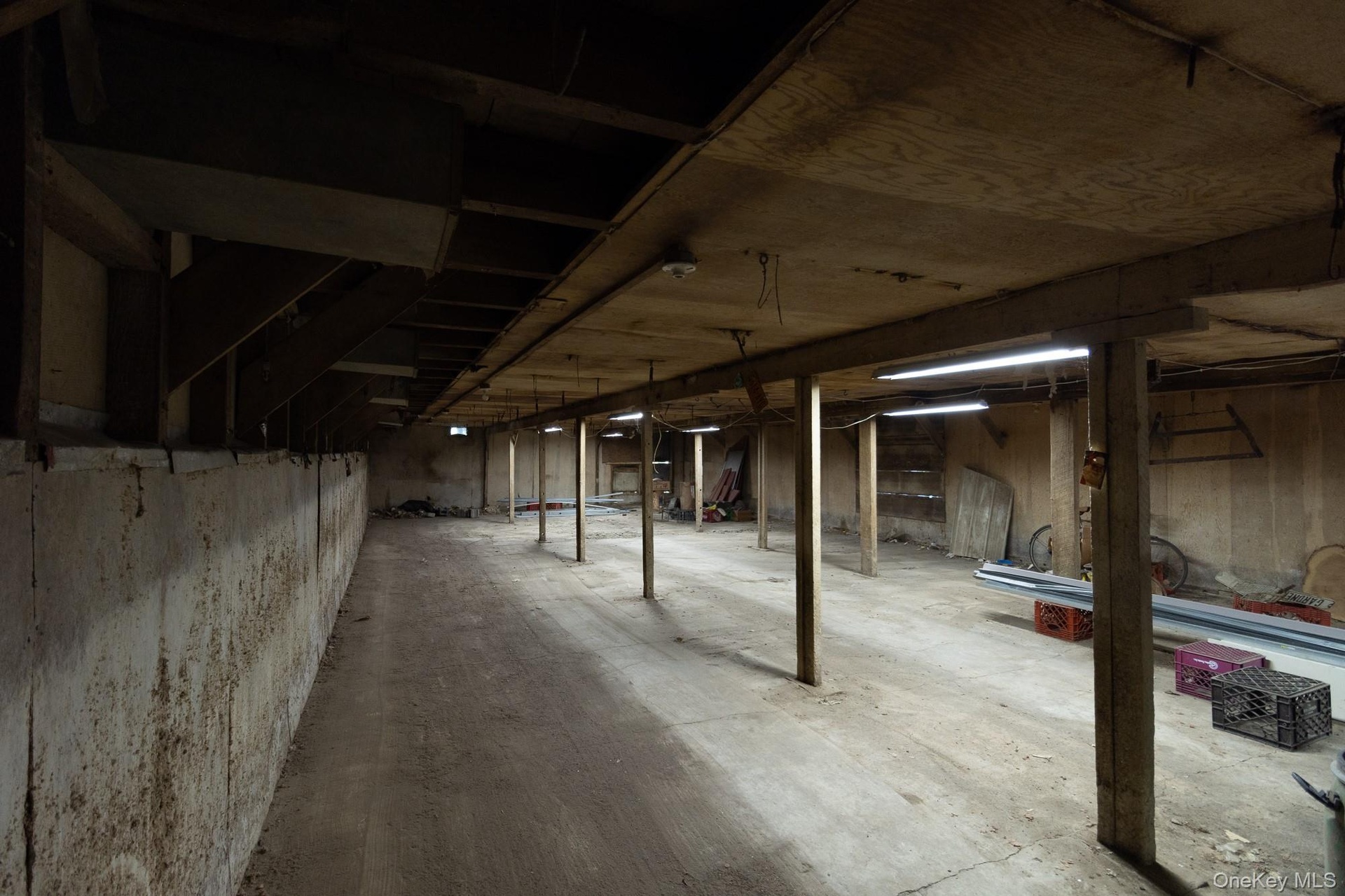 Barn area with versatile uses for a hobbies, storage, exercise and more.