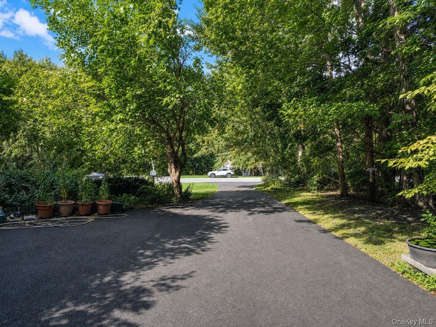 New paved driveway
