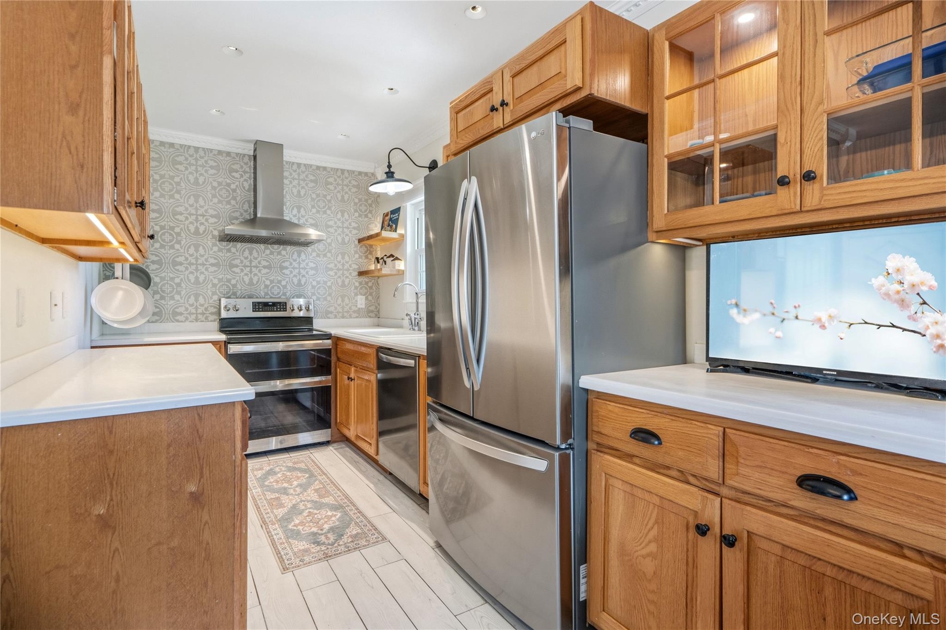 Updated Kitchen with Corian Counters