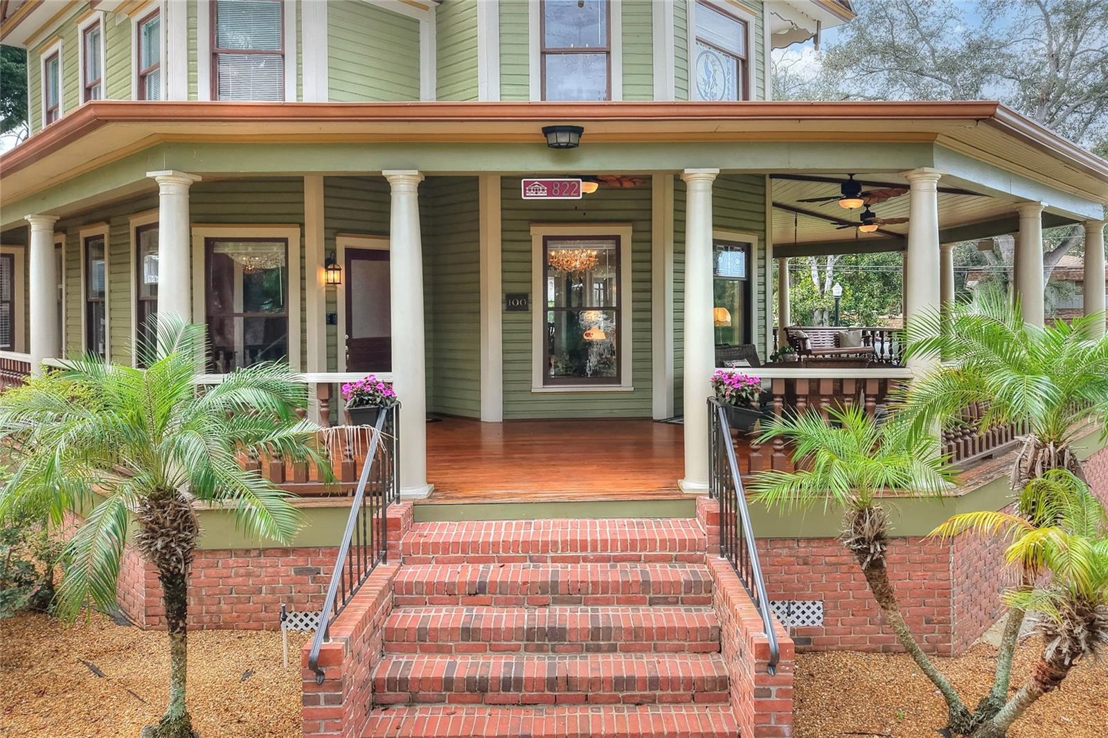 Stairs leading to the front door