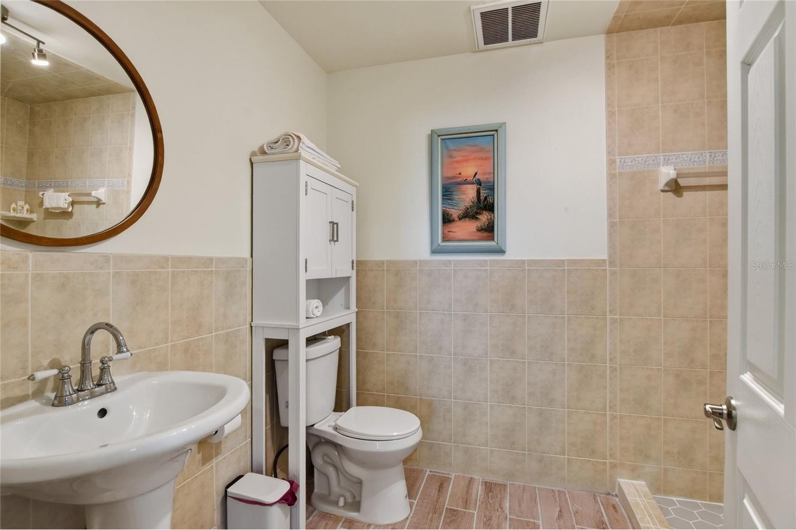 Bath in detached room