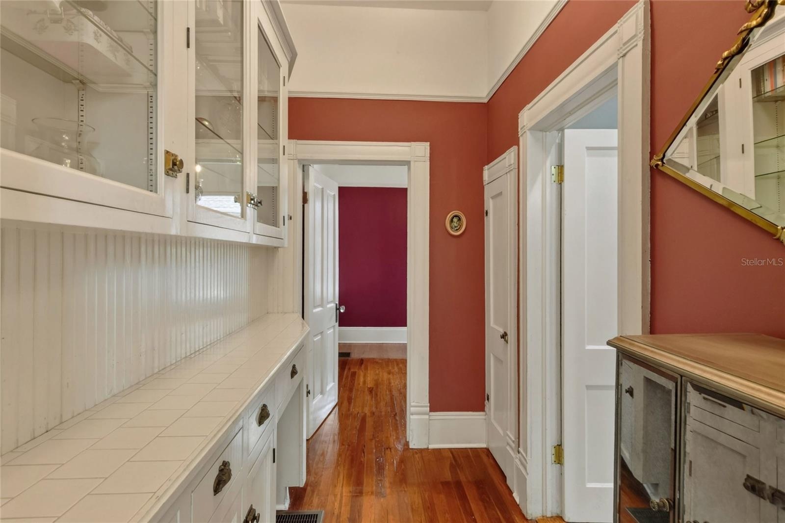 Hallway to main room and bath on 1st floor