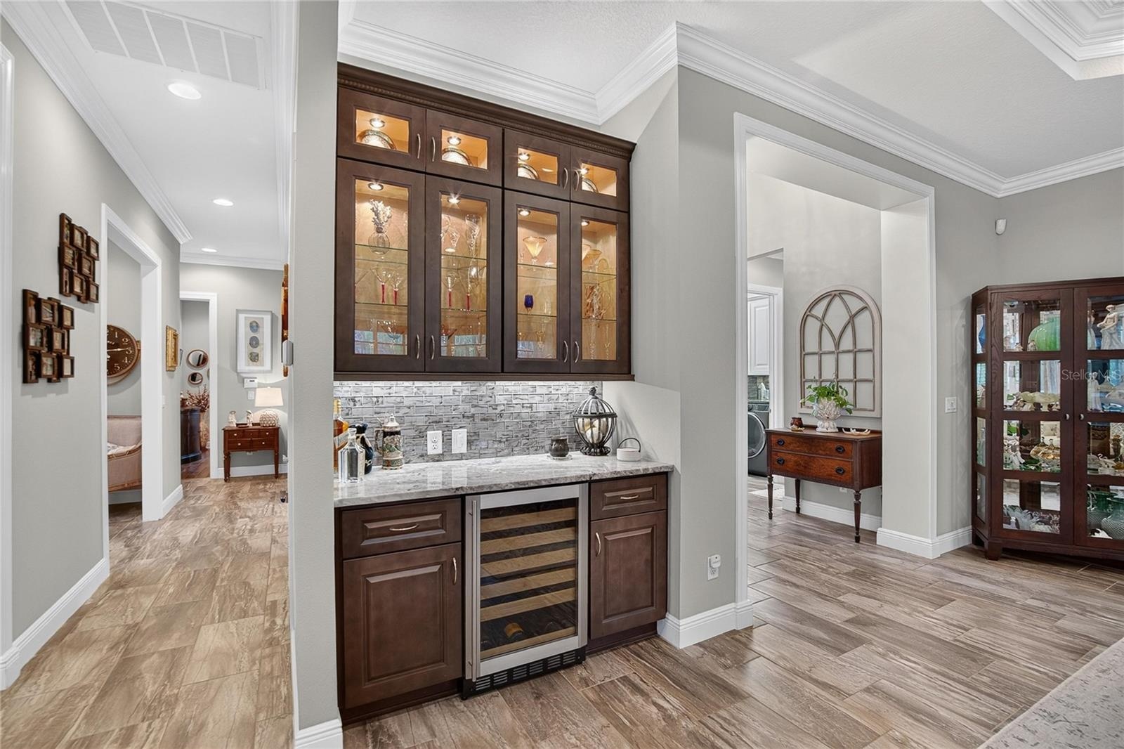 Built-In Dry Bar w/Wine Refrigerator