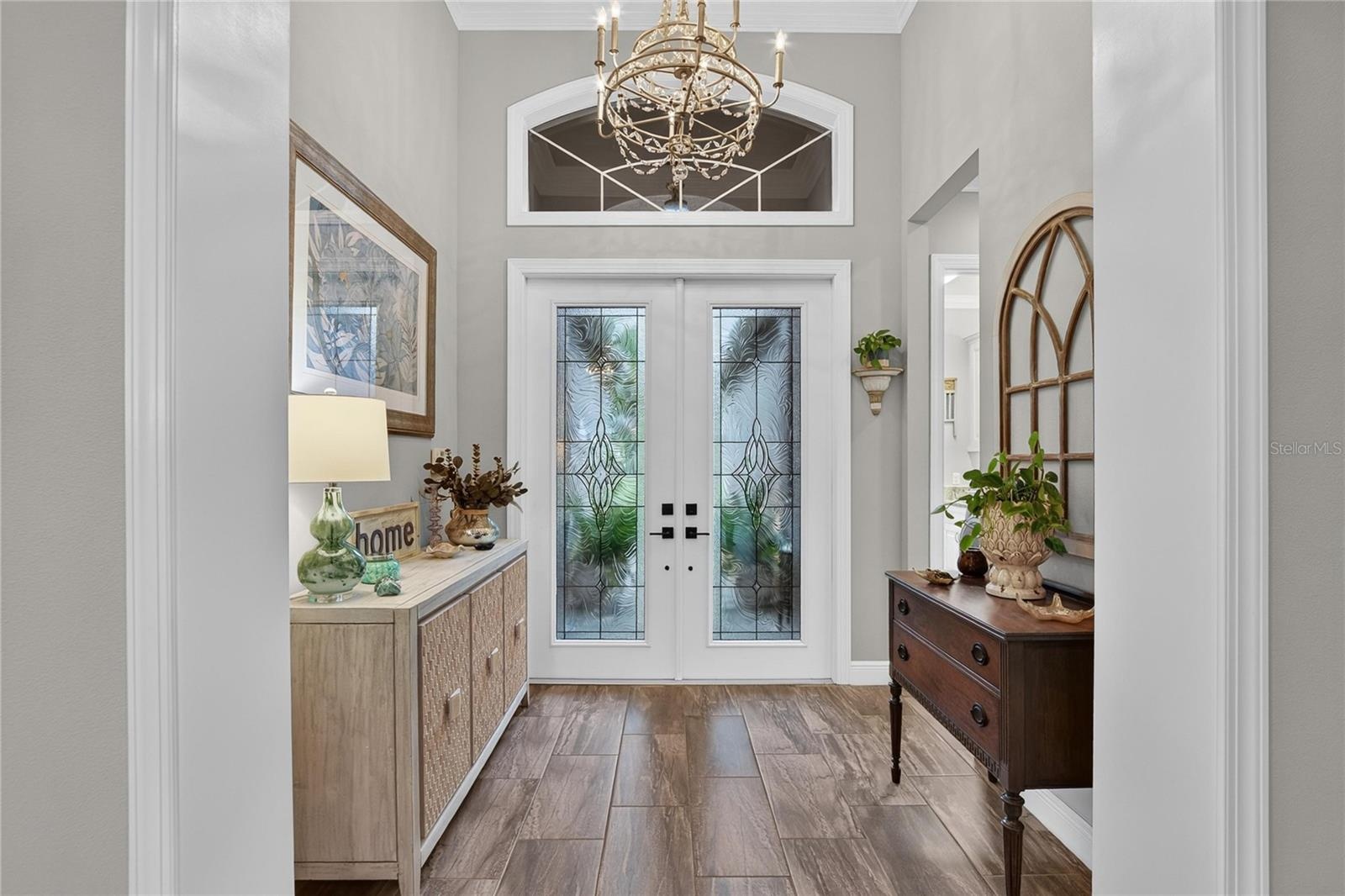 Interior Front Entry w/ Wood Frame Finished