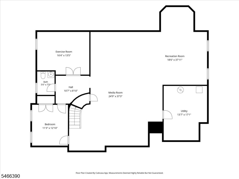 Basement floor plan
