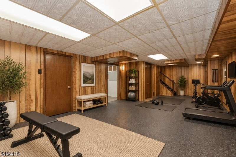 Basement Virtually staged