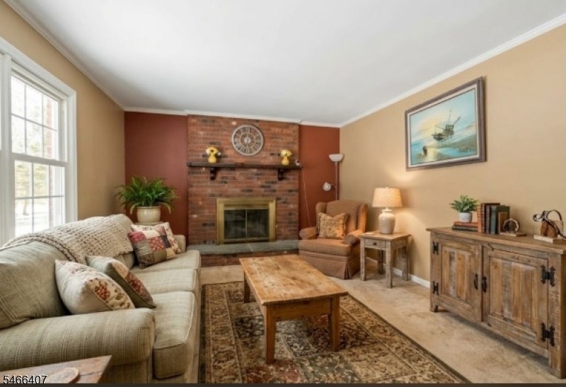 Family room with furniture