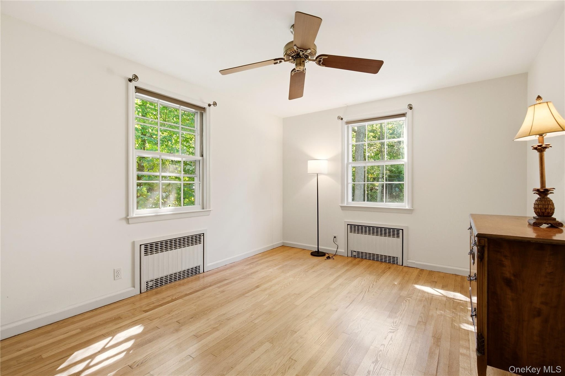 double closet overlooks front