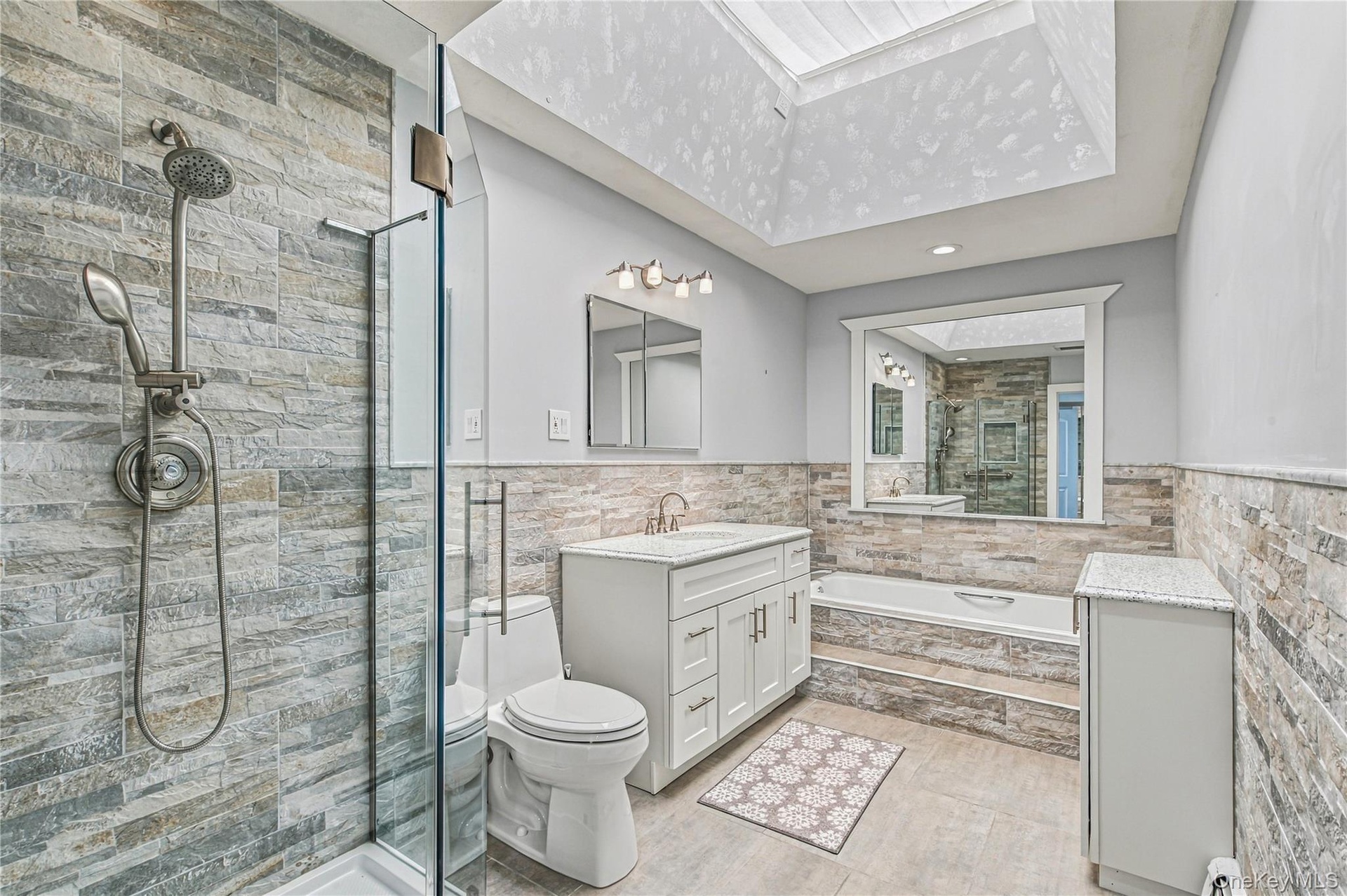 3rd floor-Primary Bedroom private bathroom with skylight
