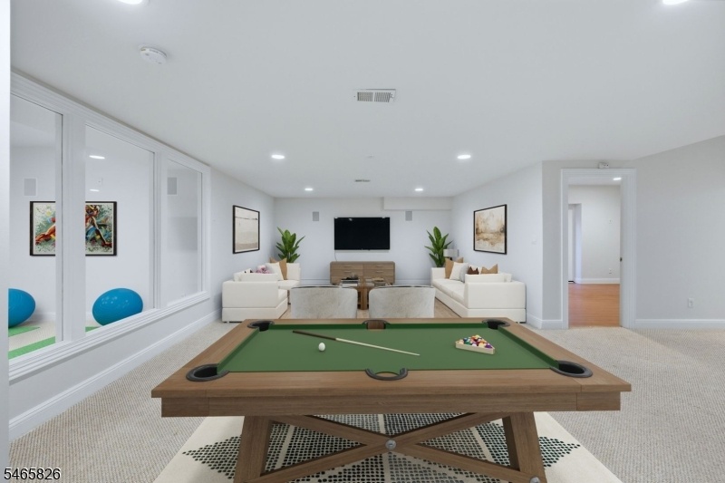 VIRTUALLY STAGED Rec Room