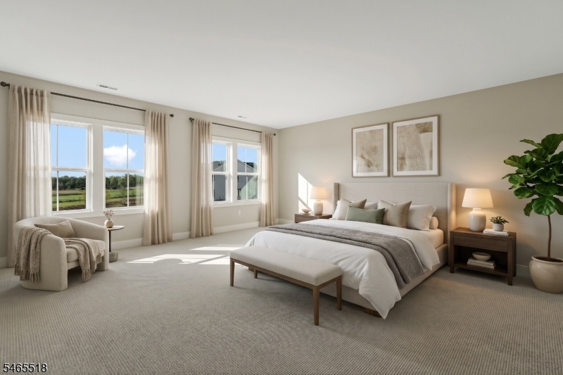 Primary Bedroom (staged)